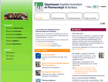 Tablet Screenshot of pharmacologie.u-bordeaux2.fr