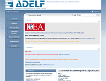 Tablet Screenshot of adelf.isped.u-bordeaux2.fr