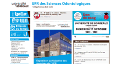 Desktop Screenshot of odonto.u-bordeaux2.fr