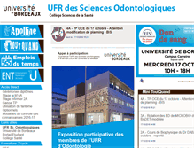 Tablet Screenshot of odonto.u-bordeaux2.fr